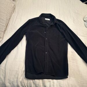 Buck Mason Black Corduroy Button up